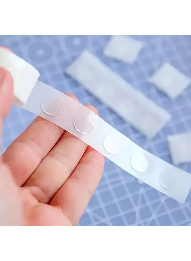 6 Rolls Transparent Dot Double Sided Tape No Residue Wall Safe for DIY Crafts Decor - Image 4